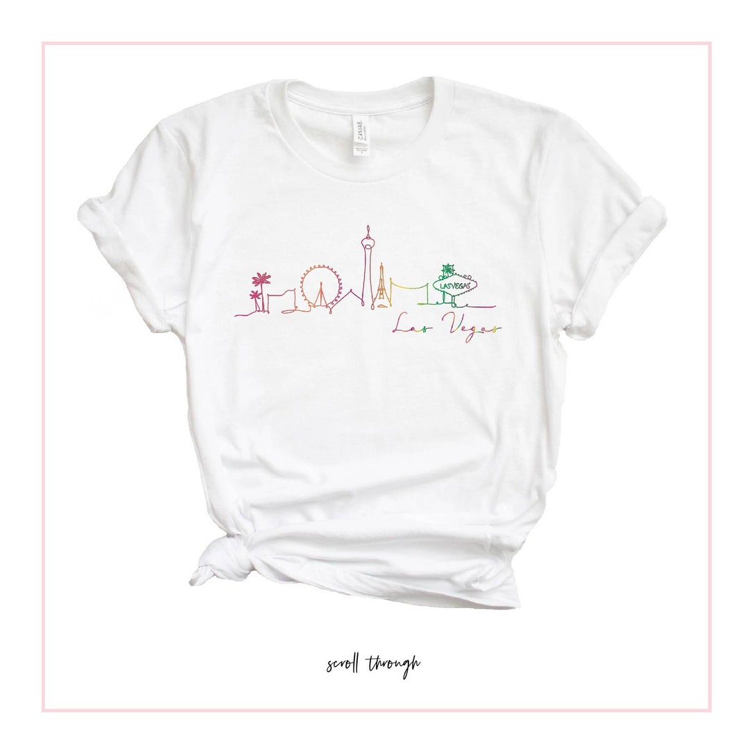 Las Vegas Shirt, Las Vegas Skyline Tshirt, Rainbow Shirt, LGQBT Pride Shirt, Las Vegas