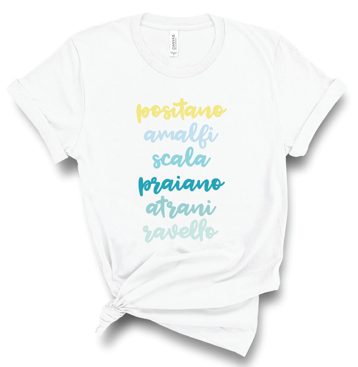 ORGANIC COTTON SLIM FIT TEE  AMALFI AMORE