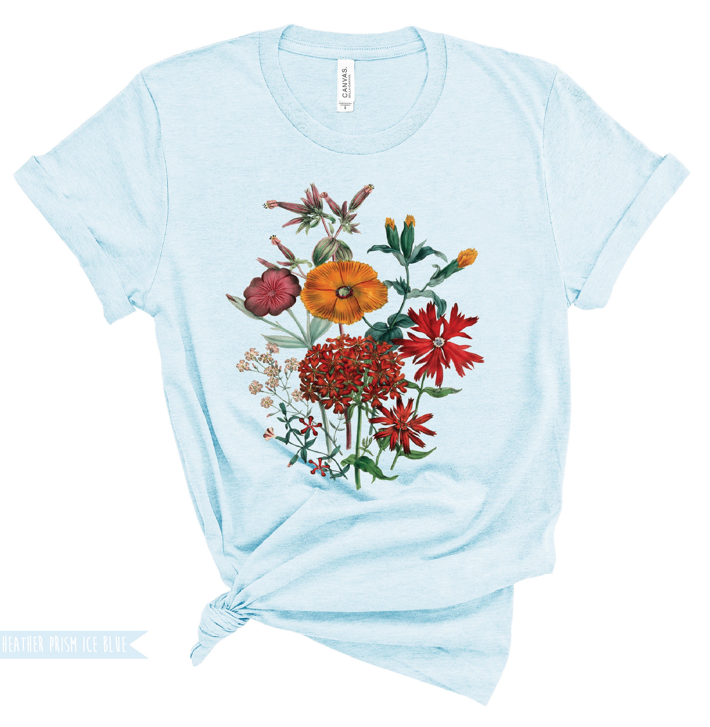 Botanical Shirt, Vintage Inspired Botanical Tee, Womens T-shirt ...