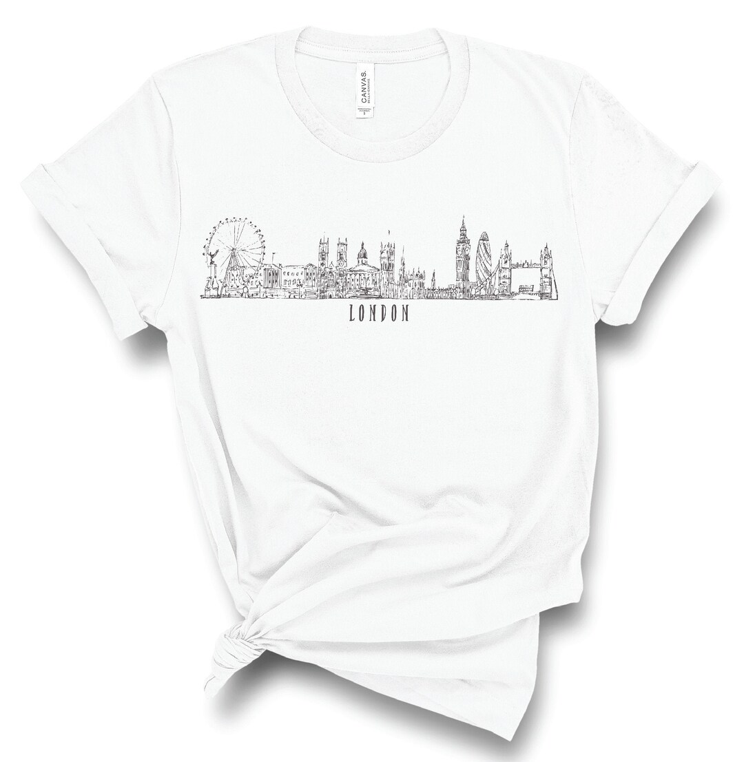 London Shirt, London Tshirt London Skyline Shirt, Bridge, Big Ben
