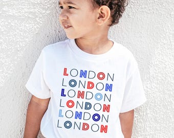 London T-Shirt, London Souvenir, Travel Gift Toddler Kids Baby Shirt, London Tee, London Travel T-Shirt, Matching Mommy And Me Travel,UNISEX