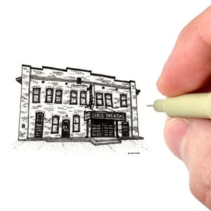 The Lyric in Oxford, Mississippi Art Print | Ole Miss Student Gifts | University of Mississippi | Miniature Artwork