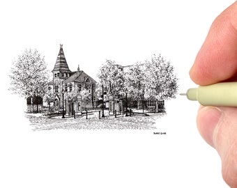 Auburn Toomer's Corner Digital Art Print - Etsy