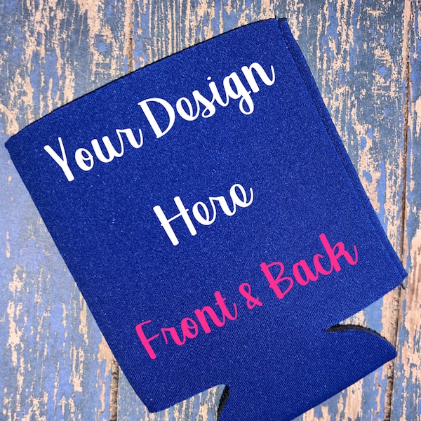 Double Sided Custom Koozies Etsy