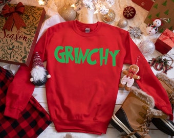 Grinchy Puff Vinyl Sweatshirt