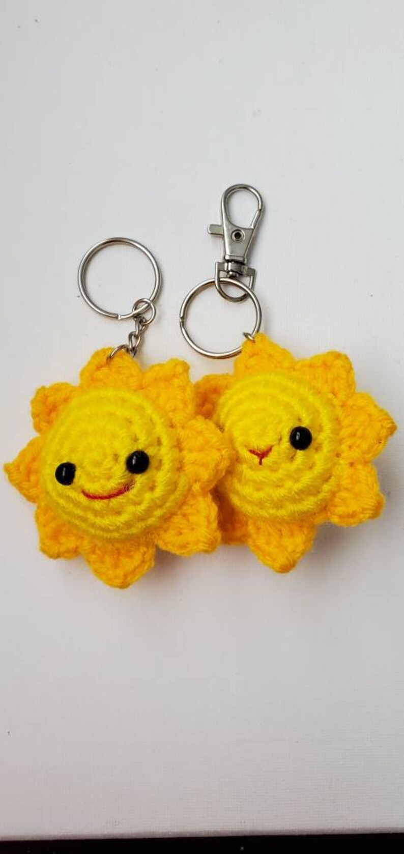 Crochet Sun Keychain/amigurumi Sun/sun Plush Amigurumi Etsy