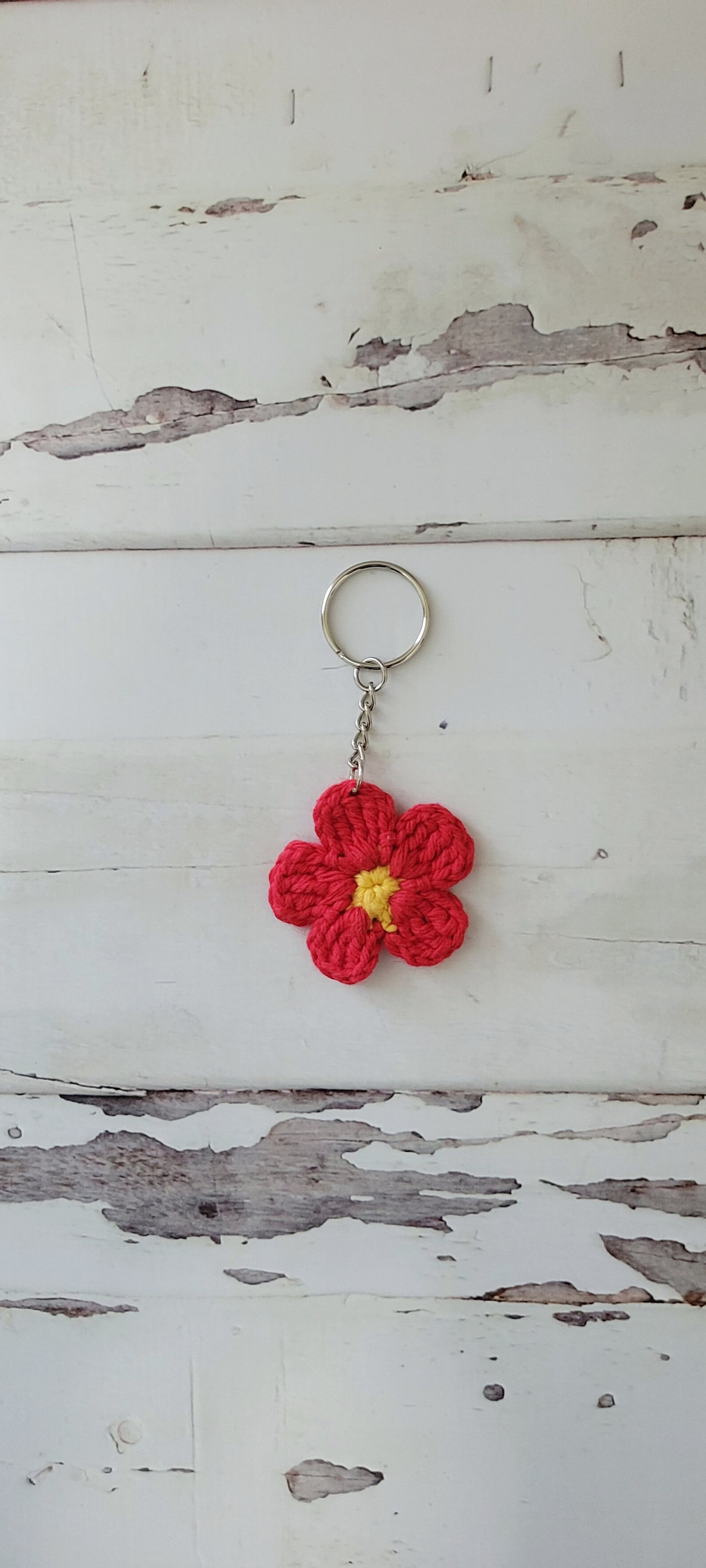 Crochet Flower Key Holder/daisy Key Chain/flower Keyring Etsy