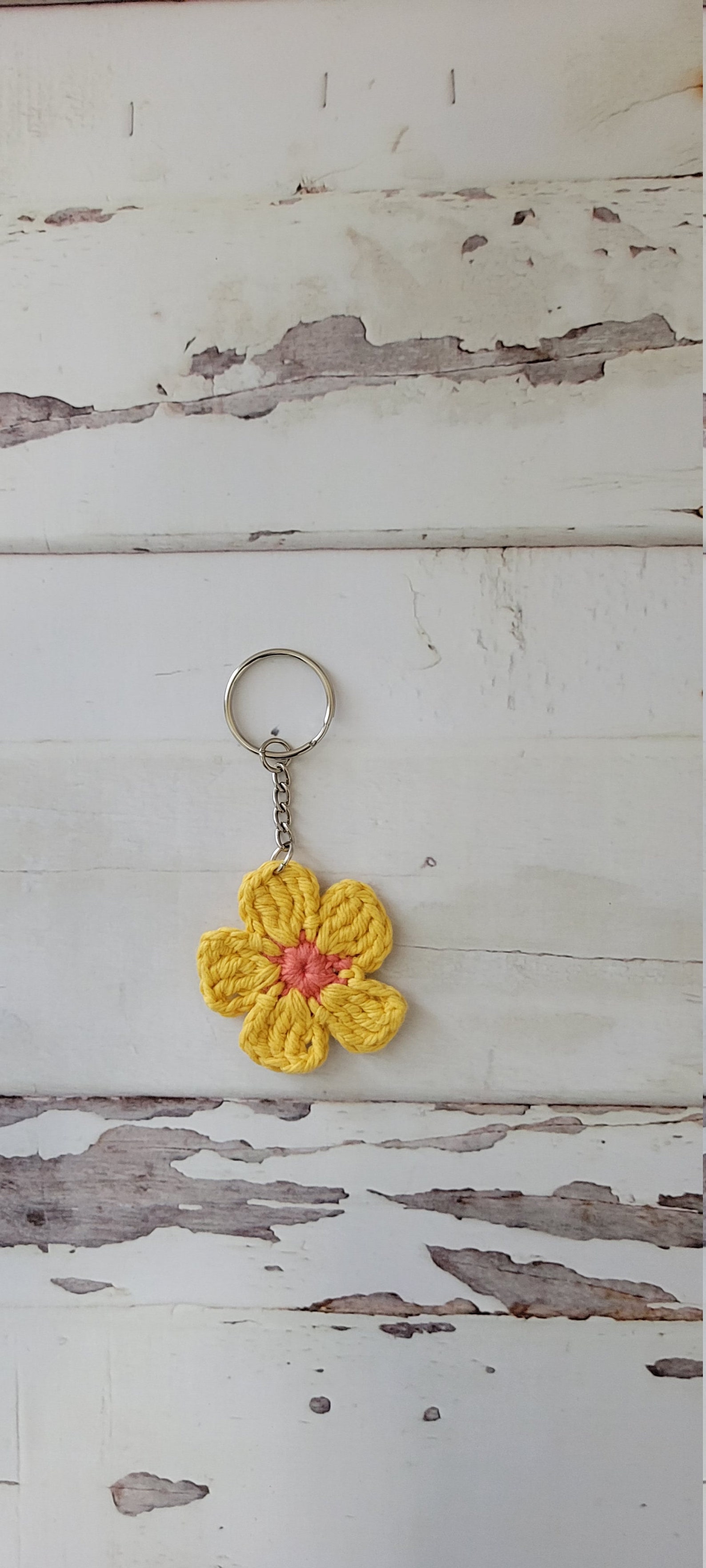 Crochet Flower Key Holder/daisy Key Chain/flower Keyring Etsy