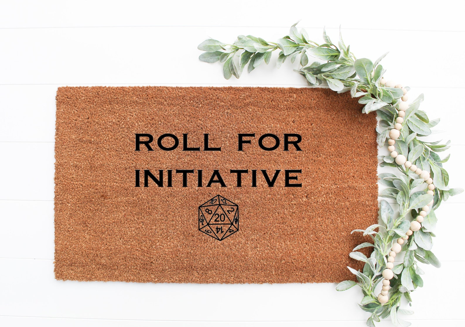 Roll For Initiative Doormat DnD Doormat D&D Doormat Dungeons Etsy