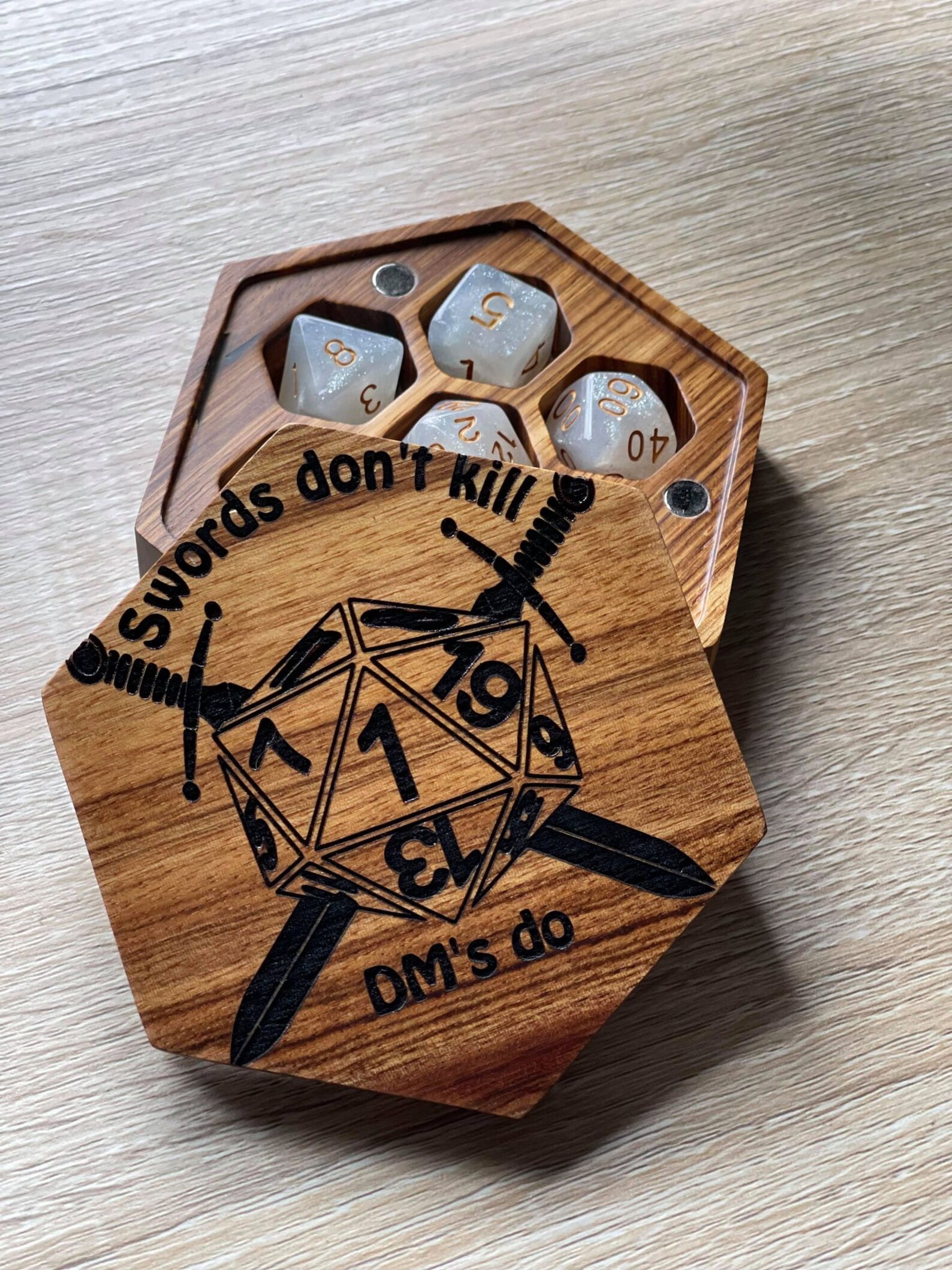 Custom Dice Box I Dice Holder I DnD I Dungeons and Etsy