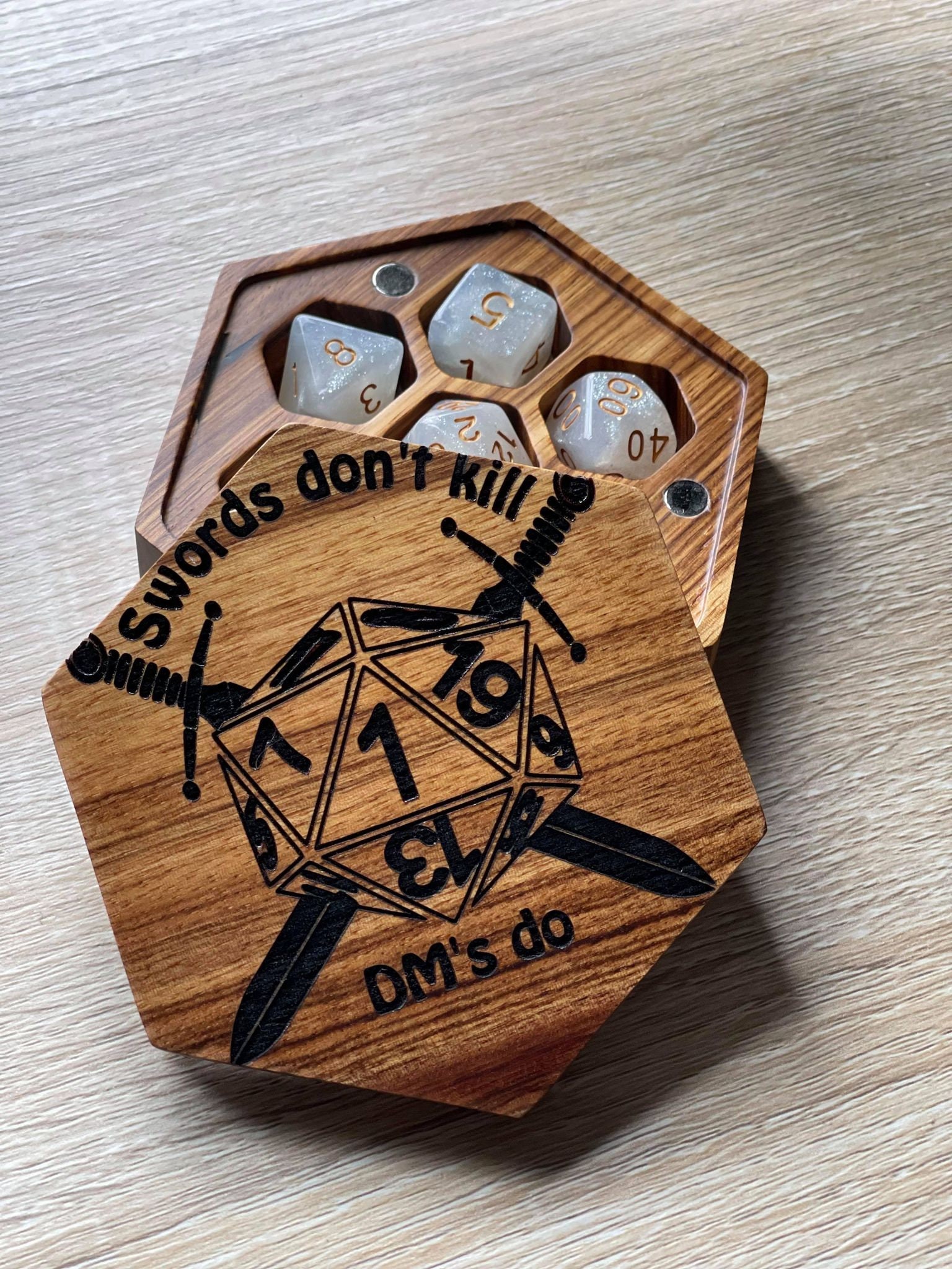 Custom Dice Box I Dice Holder I DnD I Dungeons and Etsy