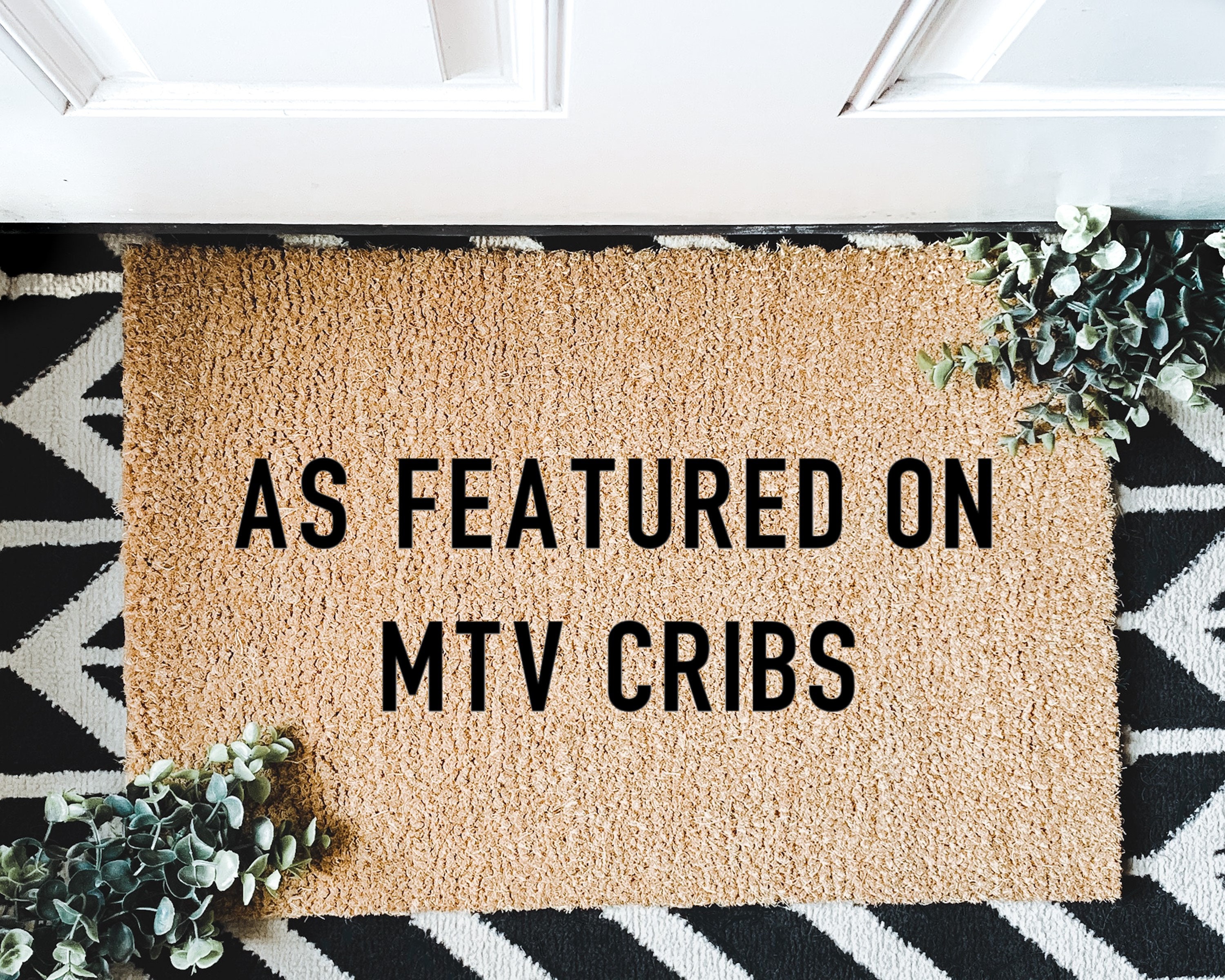 As Featured On MTV Cribs Doormat I Housewarming Gift I Wedding Etsy