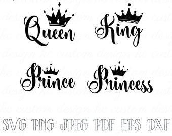 Download Prince Princess Svg Etsy