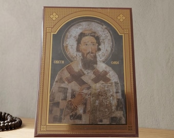Serbian Orthodox Icon Of Saint Sava