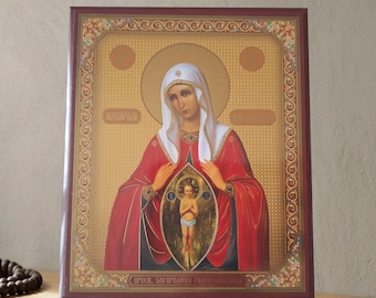 Icono ortodoxo serbio de Jesucristo y la Virgen María