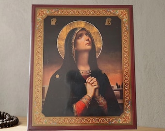 Servisch-orthodox icoon: heilige moeder van God