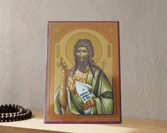 Serbisch-orthodoxe Ikone des Heiligen Johannes des Täufers