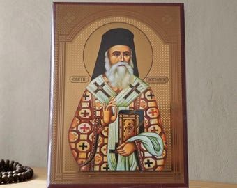 Servisch-Orthodoxe icoon van Sint Nektarije