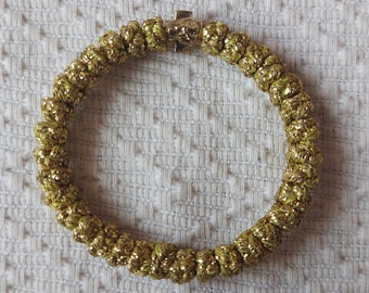 Small Gold Brojanica - Orthodox Serbian Prayer Rope Bracelet - 33 Knots