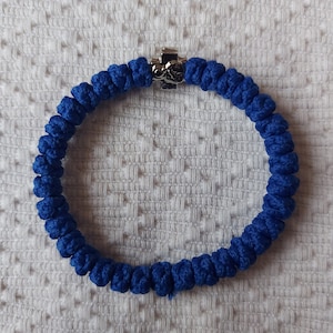 Blue Brojanica - Orthodox Serbian Prayer Rope Bracelet - 33 Knots