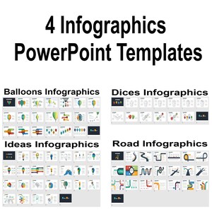 4 Infographics Powerpoint Presentation Templates