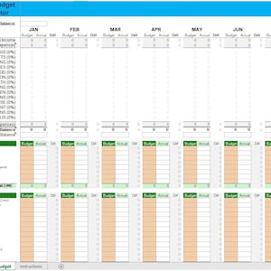 Budget Calculator - Microsoft Excel Template