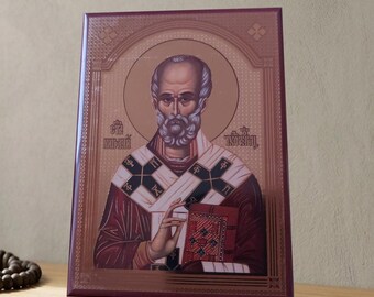 Serbian Orthodox Icon Of Saint Nicholas