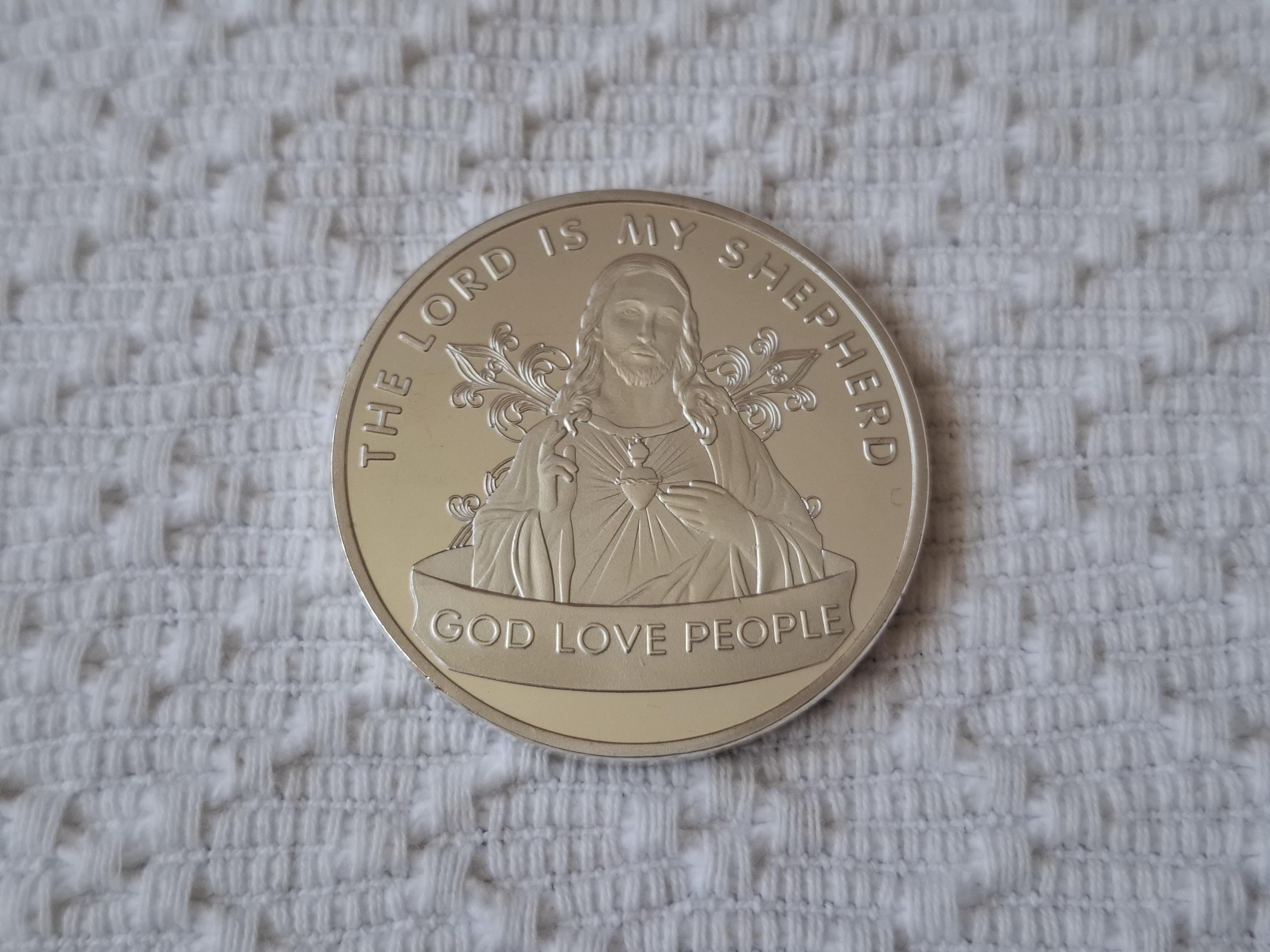 Jesus Christ Commemorative Coin, Religious Pocket Token, Christian ...