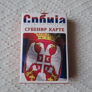 Playing Cards With Serbian Landmarks