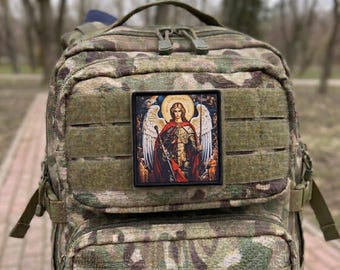Orthodox Christian Cotton Patch Of Saint Michael, Traditional Eastern Orthodox Decor