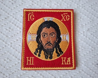 Patch chrétien orthodoxe en coton, décor traditionnel orthodoxe oriental