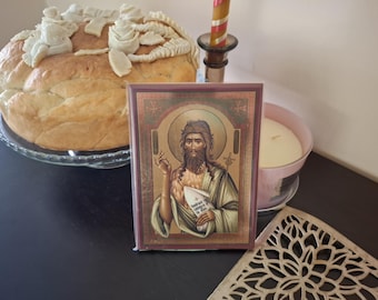 Serbisch-orthodoxe Ikone des Heiligen Johannes des Täufers
