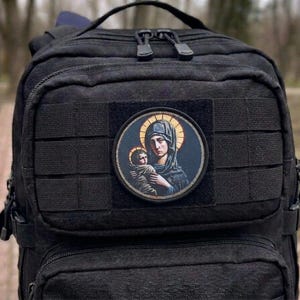 Religieuze christelijk-orthodoxe patch - Jezus Christus en de moeder van God