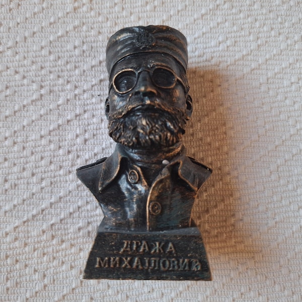 Small Serbian Hero Statue General Draza Mihailovic