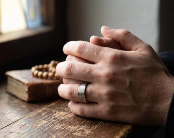 Serbian Orthodox Christian Lords Prayer Ring D=21mm