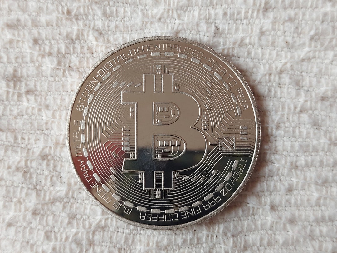 Bitcoin Silver Color - Etsy