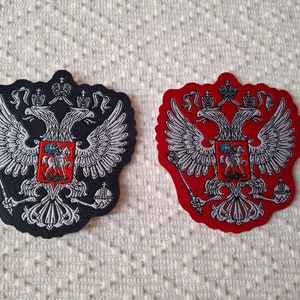 Ein Paar Russland Wappen Aufnäher