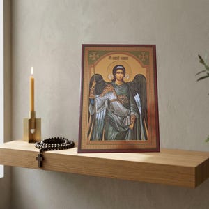 Saint Michael Orthodox Christian Icon - Religious Home Decor