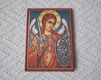 Orthodox Christian Cotton Patch - Traditional Eastern Orthodox Decor Saint Michael