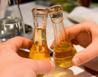 Couple of Serbian Traditional Glasses for Rakia Slivovica