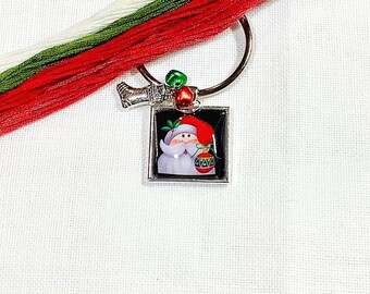 Christmas Santa thread keeps needlework accessory