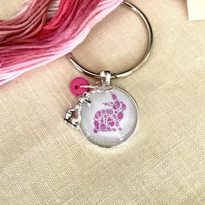 Easter bunny thread keeps/floss fobs