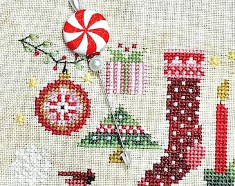 Christmas counting/finishing pins needlework accessory