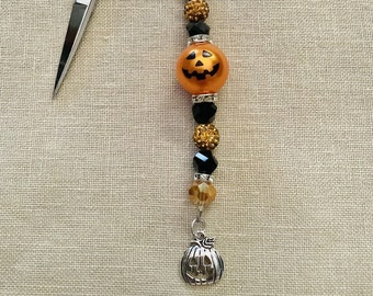 Halloween beaded scissor fob/scissor charms