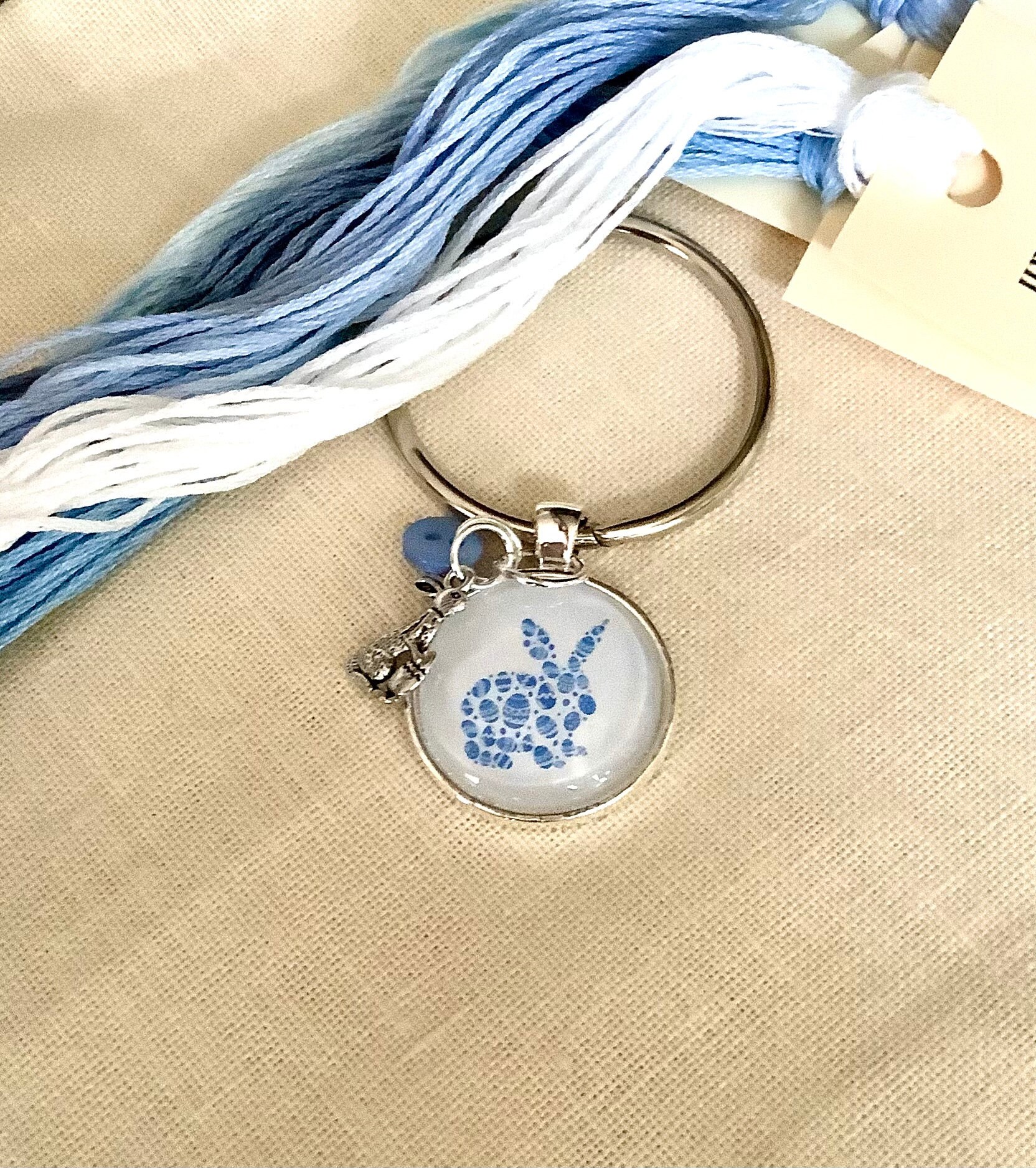 Easter Bunny Thread Keeps/floss Fobs - Etsy