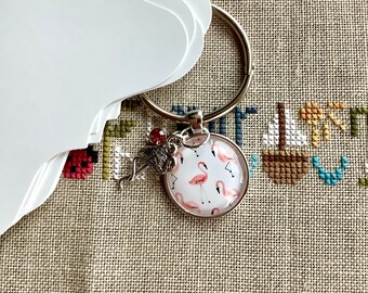 Summertime Thread Keeps and Flamingo needleminder