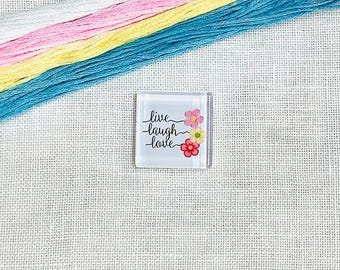 Live Laugh Love needle minders needlework accessory