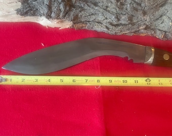 18” Handmade Stainless Steel Full Tang Kukri w/ Walnut Handle