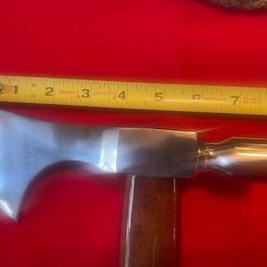 16” Handmade D2 Steel Hammer Head Tomahawk w/ Hickory Handle