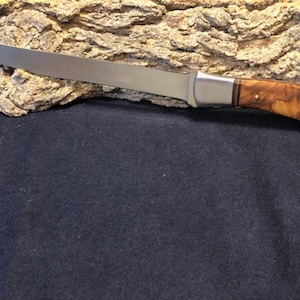 13&quot; Handmade D2 Steel Fillet Knife w/ Rosewood Handle